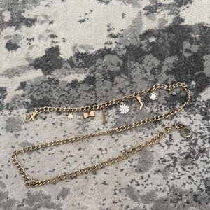Kate Spade gold chain Charm belt